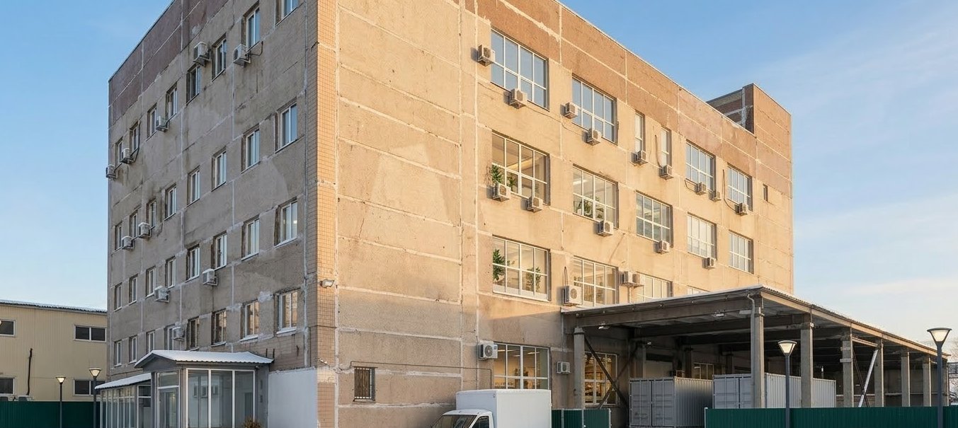 Производство, мастерская 400 м² — потолки 12 м
